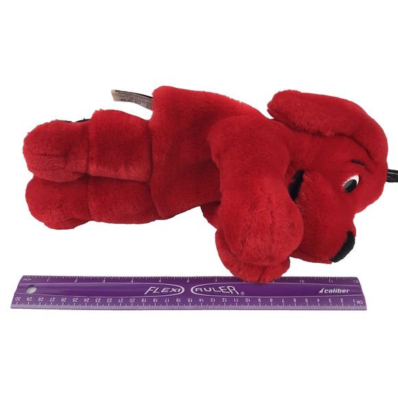 Vintage 1997 Scholastic Side Kicks Clifford Big Red Dog Hand Puppet 12" Plush - Picture 8 of 9